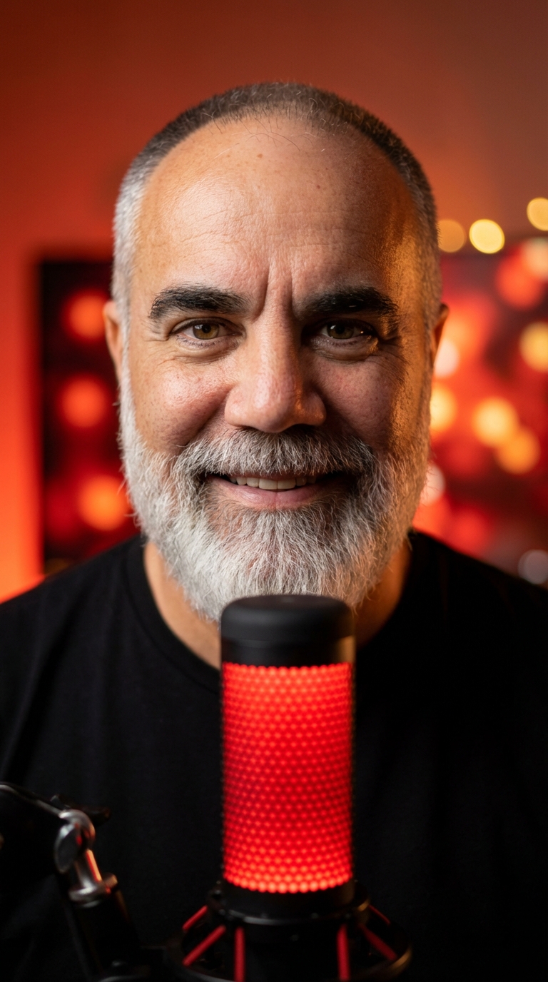 Bruno Espanha em estúdio