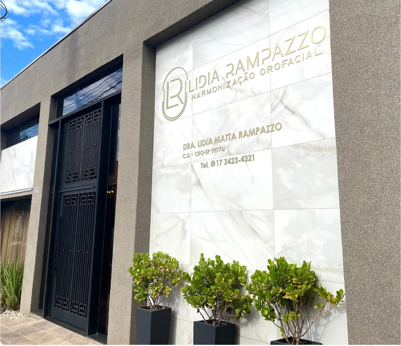 Fachada da clínica da Dra. Lidia Rampazzo em Votuporanga
